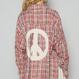 Peace Oversized Button Up