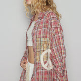 Peace Oversized Button Up