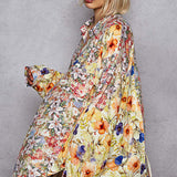 Floral Oversized Button Up