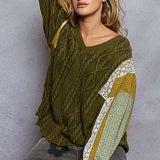 Green Multi Sweater