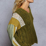 Green Multi Sweater