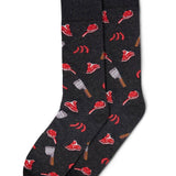 MeMoi Meats Bamboo Blend Men's Crew Socks