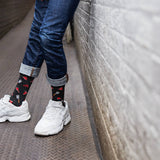 MeMoi Meats Bamboo Blend Men's Crew Socks