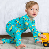 Under Construction Convertible One Piece Footie Pajama