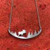 Moose in the Woods Necklace
