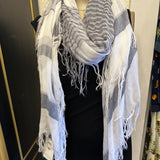 Tassled Striped Scarves