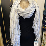 Tassled Striped Scarves