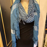 Tassled Striped Scarves