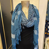 Tassled Striped Scarves