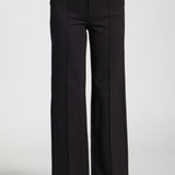 Front Zip Pant With Pin-Tucked Leg