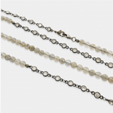 Labordorite CZ Necklace