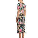 Janie Fav Side Tie Knit Dress-Lavillea Black