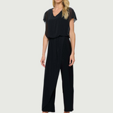 Jumpsuit with Chiffon Overlay