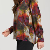 Half-Placket Pullover Blouse
