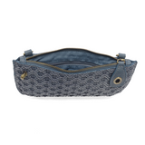 Lattice Woven Mini Crossbody Wristlet Clutch