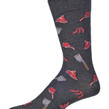 MeMoi Meats Bamboo Blend Men's Crew Socks