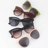 Minimal Round Cateye Sunglasses