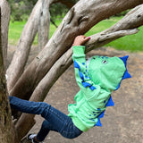 Spiky Dino Toddler and Kids 3D Hoodie