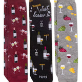 Memoi Boxed Wine 3 Pack Sock Gift Set