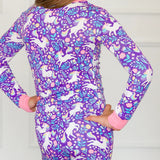 Unicorn Meadow Ruffle Long Sleeve Pajama Set