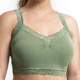 Lace Bralette-Sage