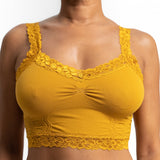 Lace Bralette-Gold