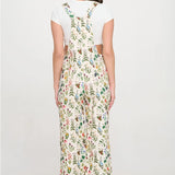Floral Garden Print Overalls
