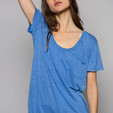 Loose Fit Scoop Neck Tee