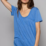 Loose Fit Scoop Neck Tee