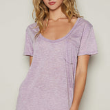 Loose Fit Scoop Neck Tee