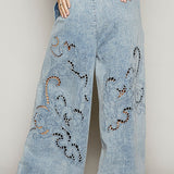 Wide Leg Cutout Pants