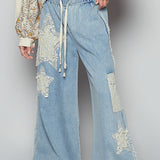 Star Wide Leg Pants