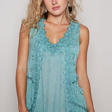 Floral Applique Tank