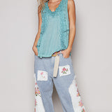 Floral Applique Tank