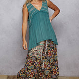 Evergreen Laced Tank