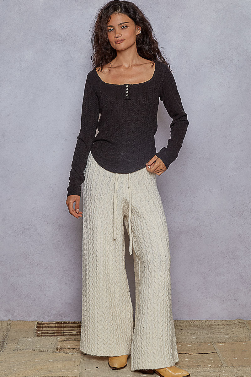 Square Neck Knit Top