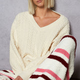 Cable Knit Chenille Sweater