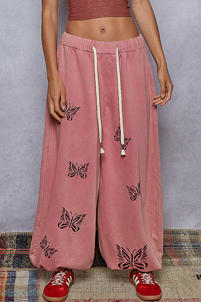 Cozy Butterfly Jogger Pants