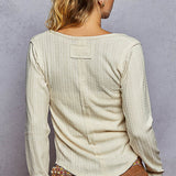 Square Neck Knit Top