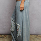 Pinstripe Wide Leg