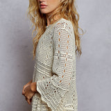 Crochet Bell Sleeve Top