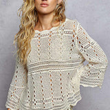Crochet Bell Sleeve Top