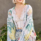Floral Hooded Cardigan