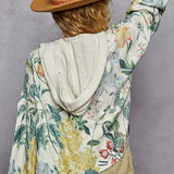 Floral Hooded Cardigan