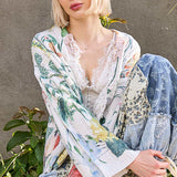Floral Hooded Cardigan