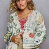Floral Hooded Cardigan