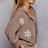 Choco Milk Flower Sweater