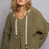 Moss Pullover Hooded Sweater