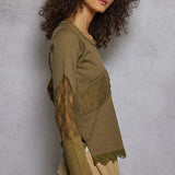 Lace Detail Long Sleeve