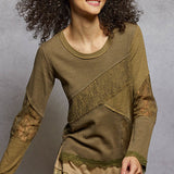 Lace Detail Long Sleeve